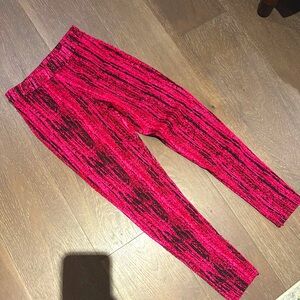 Zara Pink textured tights Pants( Size Small)